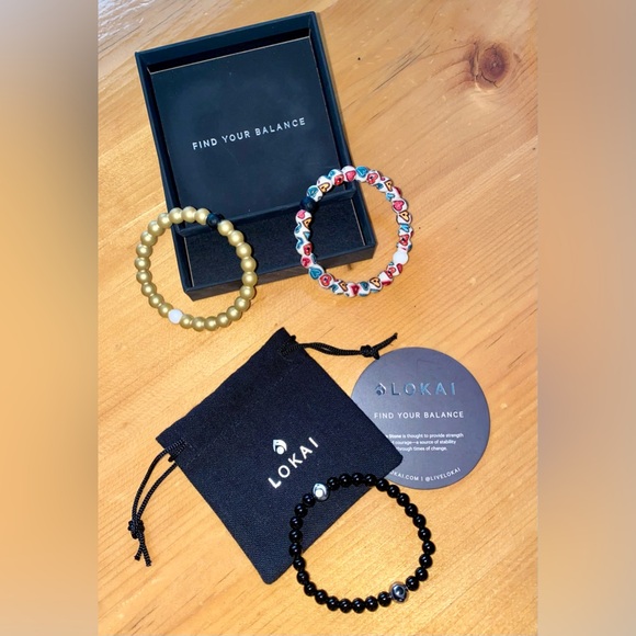 Lokai 6.5” (Medium) Set of 3 Bracelets - Picture 3 of 6